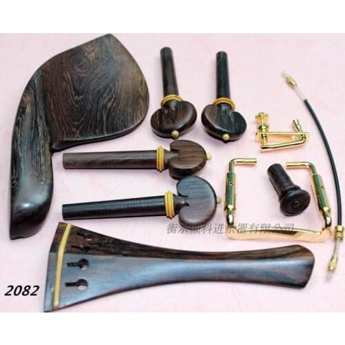 1 sets of beautiful high quality rosewood violin accessories 4/4