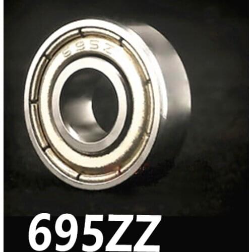10pcs/lot 695ZZ Deep Groove Ball Miniature Mini Bearings 695ZZ 695-ZZ 5*13*4mm 5*13*4
