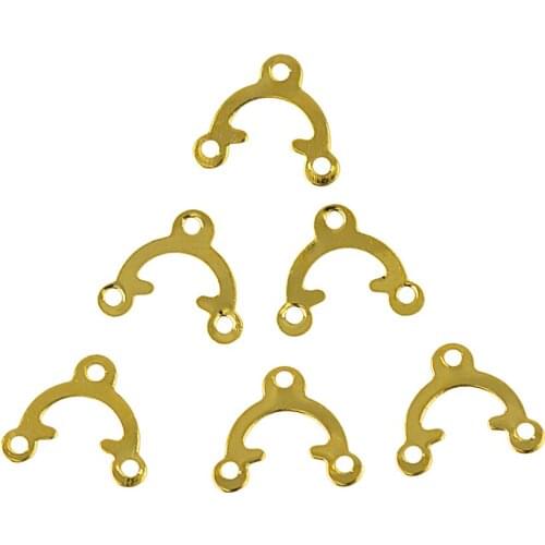 100pcs Filigree Triangle 3 Hole Connector Joiner Jewelry DIY Making Findings