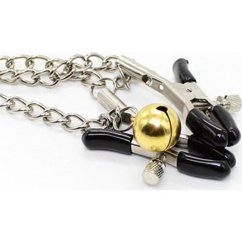 100pcs Sex Products Nipple Clamps With Bell Clips Chain Adult Toys Games Gear Gadgets,sex game