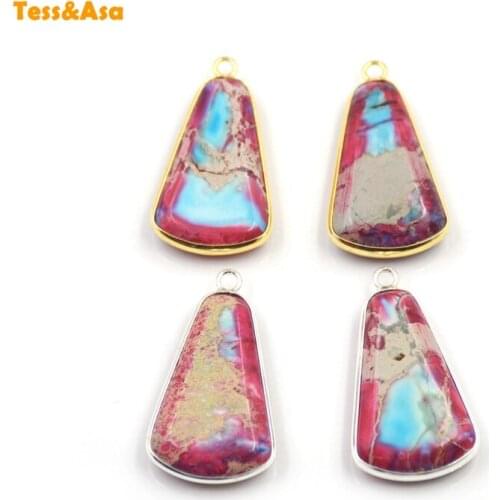 3pcs Emperor Stone Pendant Natural Stone pendant Connector Elegance Charm Woman Friend Jewelry Accessories DIY Necklace Bracelet