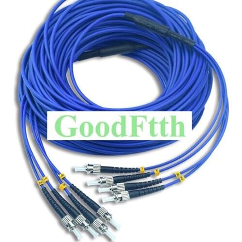 4 Core Fiber Armoured armored Patch Cord ST-ST UPC ST/UPC-ST/UPC SM GoodFtth 100-500m