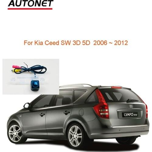 Autonet Rear view camera For Kia Ceed SW 3D 5D 2006 2007 2008 2009~ 2012 license plate camera/CVBS night view reversing camera