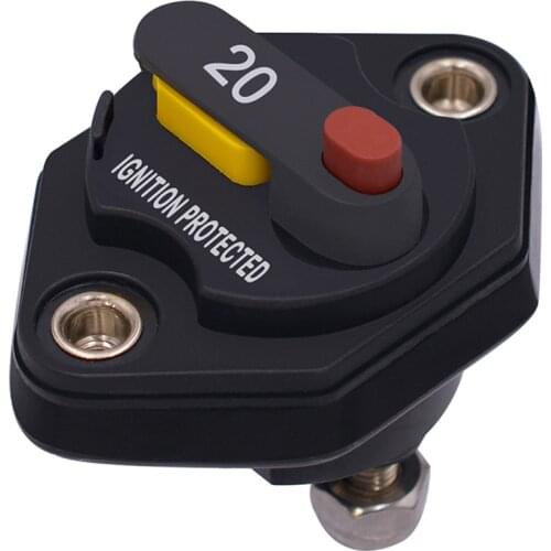20-50 AMP In-Line RV Car Auto Circuit Breaker Manual Reset Fuse Holder Part Mini Anl Fuse Holder Car Modification Parts