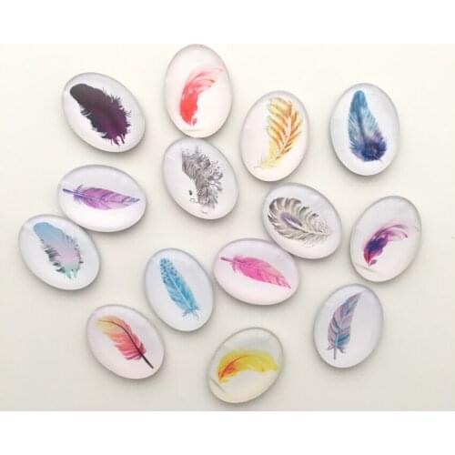 Free shipping (14pcs/lot)Colorful Feather Crystal Glass Fridge Magnet Lovely Message Stickers Home/Kitchen Decor Party Gift