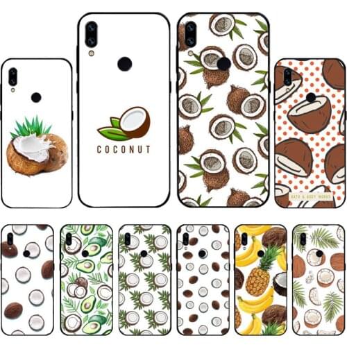 Coconut summer fruit Phone Case For Xiaomi Redmi 7 9t 9se k20 mi8 max3 lite 9 note 8 9s 10 pro