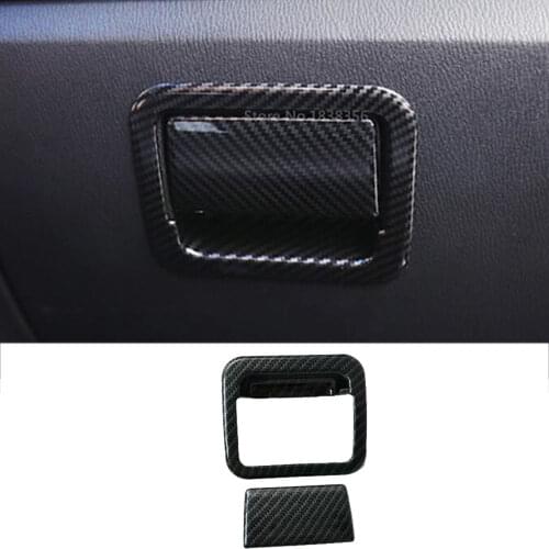 Hot Sale For Mazda 3 Axela M3 2014 2015 2016 2017 2018 2019 Stick Carbon Fibre Co-Pilot Glove Box Front Trim Lamp Panel Frame