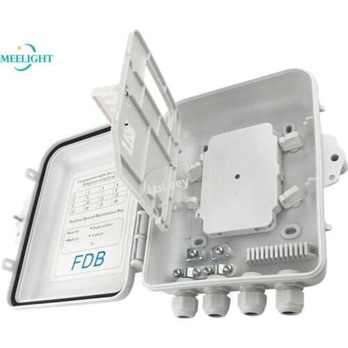 FTTH 12-core optical fiber distribution box Optical cable distribution box SC optical fiber box outdoor waterproof wall-mounted