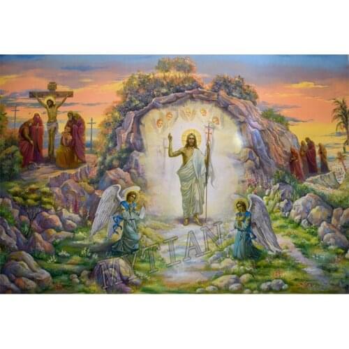 Full square/round 5D DIY diamond painting Religious Jesus angel landscape Embroidery Pattern cross stitch kit mosaic home decor