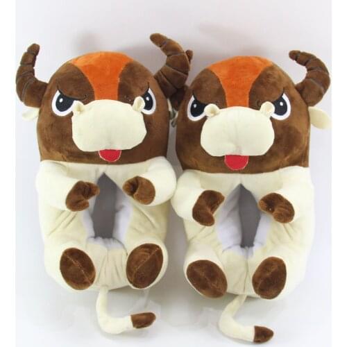 Cow Custom special slippers fur slippers timber land shoes anime Home Children men women winter snow pantoffels indoor warm