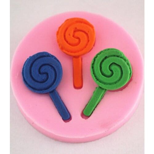 Mini color lollipop baking double sugar cake mould chocolate mould soap mould tool