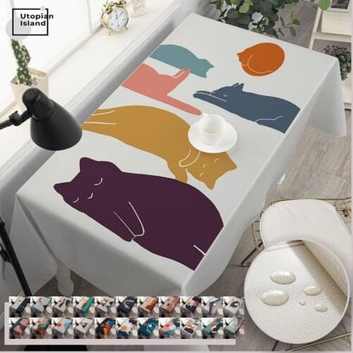 Morandi Nordic Tablecloth For Table Waterproof Tablecloth On The Table Rectangular Tablecloths Easter Table Cover
