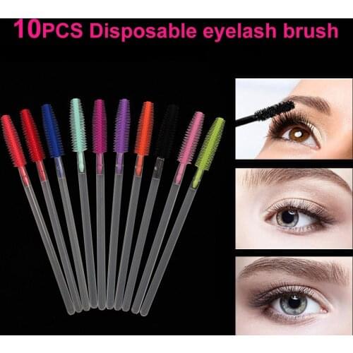 10Pcs Eyelash Extension Disposable Eyebrow Brush Mascara Wand Cosmetic Brushes Set Applicator Spoolers Eye Lashes Makeup Tools