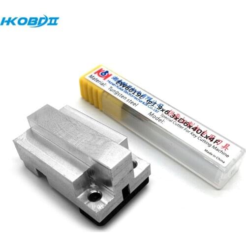 NoEnName_Null New HU162T clamp (need a 1.0mm cutter ) and 1.0mm cutter for SEC-E9 Key Cutting Machine