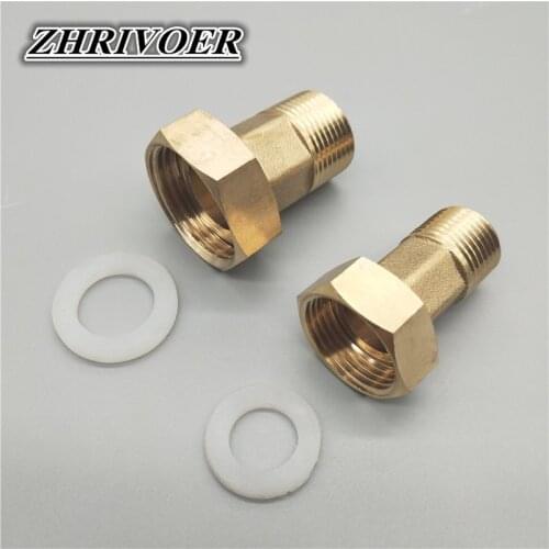 1/2" 3/4" BSP Male To 3/4" 1" BSP Female Thread Brass Pipe Fitting Adapter Coupler Connector For Water Meter