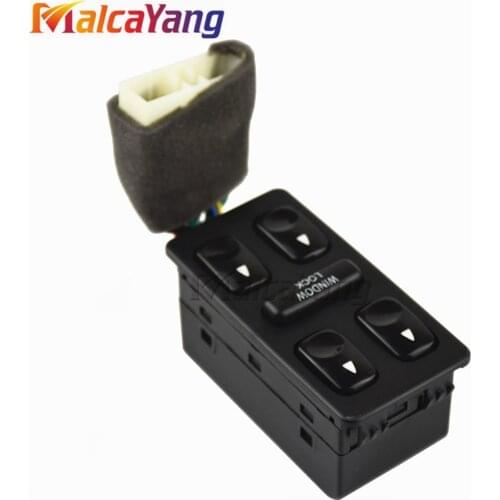 New Front Left Driver Side Electric Power Master Window Switch for 1992 1993 1994 Hyundai Elantra Galloper