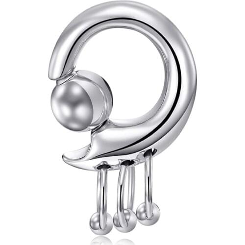 Pussy piercing 00G-0G-2G-4G-6G-8G-10G PA Ring-Captive Bead Rings Spring Action CBR Screwball Rings Surgical Piercing