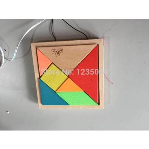 Game props Tools Tangram unlock can modify the sound Reality Room Escape props puzzle Trigger unlock tool