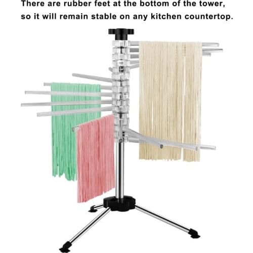 Collapsible Pasta Drying Rack Noodle Dry Rack Holding Up to 4.5 Pounds for Noodles and Pastas
