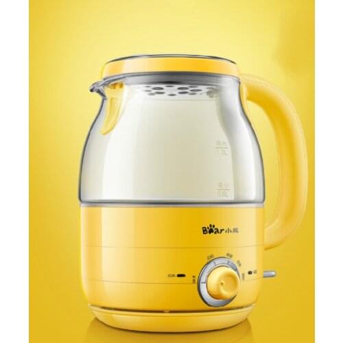Smart Glass Electric Kettle Insulation Mini Stainless Steel Kettle Milk Dispenser Yellow High Quality Waterkoker Cookware EB50WK