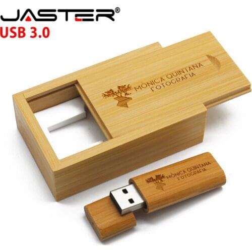 USB 3.0 (over 1 PCS free LOGO) Wooden USB + box USB flash drive pen driver pendrive 4GB 8GB 16GB 32GB memory card USB creativo