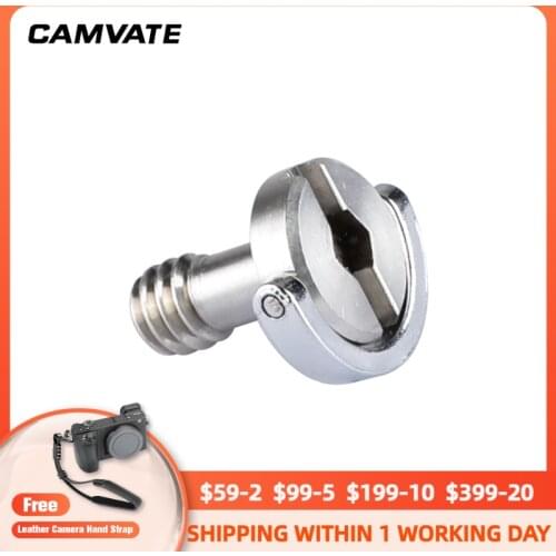 CAMVATE 1/4"-20 D-Ring Camera Screw Thumb Screw C1981