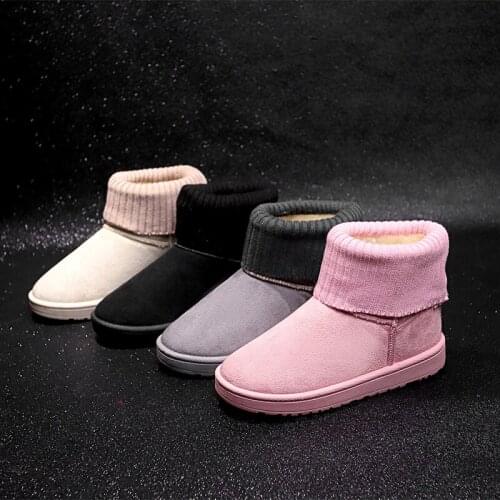 Women Boots Ankle Boots for Womens Platform Female Winter Boots 2020 New Warm Girl Boots Furry Snow Boots Winter Shoes U11-68