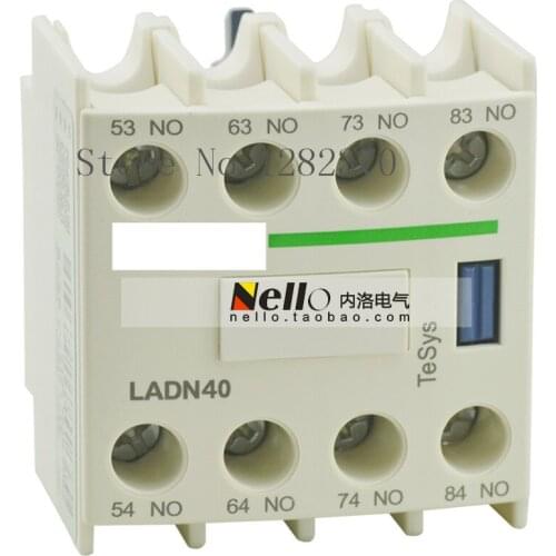 [ZOB] Authentic original contactor auxiliary contact 4 normally open auxiliary contact 10A is loaded LADN40C --10pcs/lot