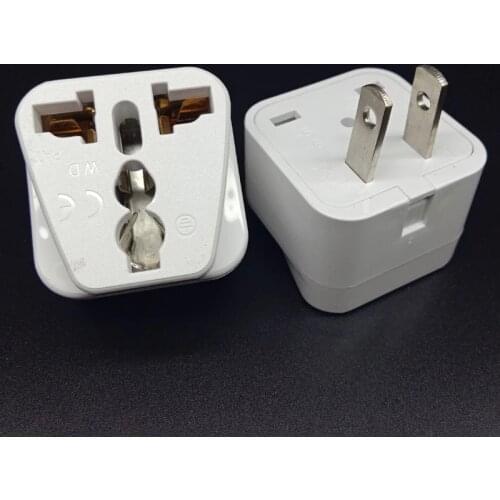 10pcs/Lot Universal UK EU AU to USA Canada Japan Thailand Travel Plug Adapter Converter China to American Socket
