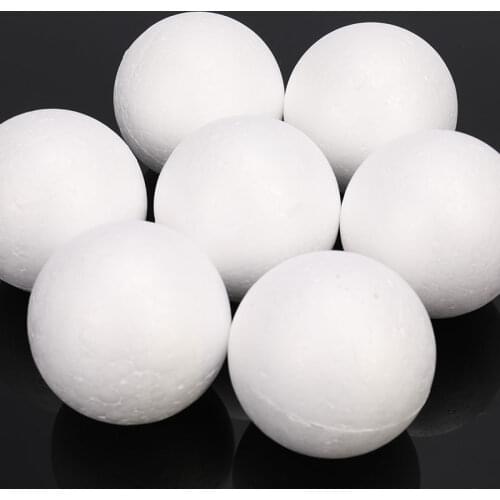 10pcs Polystyrene Styrofoam Foam Ball White Craft Balls DIY Christmas Party Decoration Supplies Gifts