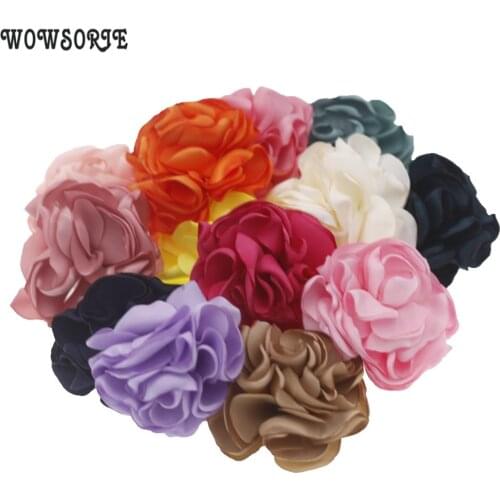 5cm DIY Curling flowers Accessory Boutique Wedding decoration flower No Hairclip without headband hair bow Accessories 10pcs/lot