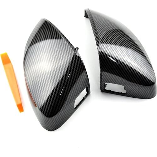 2pcs For Audi A3 S3 8V RS3 Car Rearview Mirror Cover Cap Shell Housing door side wing mirror cover 2013 2014 2015 2016 - 2020