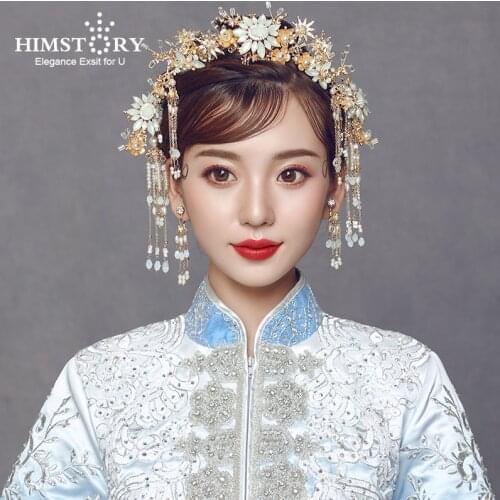 7pcs/set Retro Chinese Style Handmade Beaded Wedding Bridal Hair Accessories Women Costume Hairwear Hairpins Haircombs Accessory