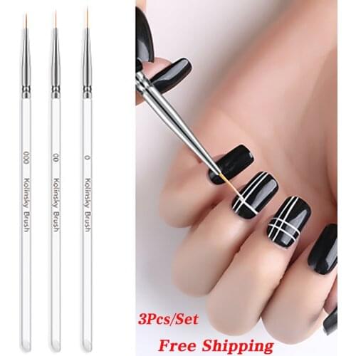 3Pcs/Set Acrylic Dotting Tool Nail Art Pen Painting Anti Fungal Treatment Nail Pen Decoration Manicure Tools Nail Art Tools Kit