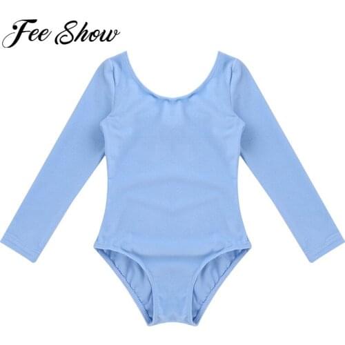 Ballerina Girls Long Sleeve Ballet Dance Leotards Gymnastics Leotard Dancewear Childrens Ballet Tutu Stage Performance Costumes
