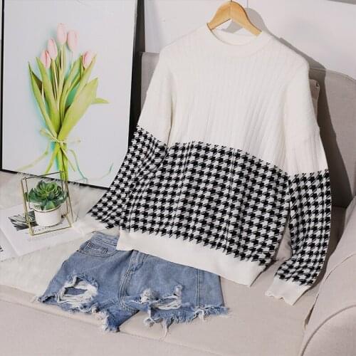 2021 basic autumn winter Sweater Pullover Women Female Knitted sweater slim long sleeve badycon sweater cheap Round neck