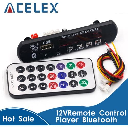 Wireless MP3 WMA Decoder Board Remote Control Player 12V Bluetooth 5.0 USB FM AUX TF SD Card Module Car Radio MP3 Speaker