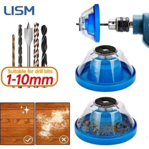 Electric Drill Dust Collector Power Tool Display Case Impact Hammer Drill Dust Cover Reusable Drilling Woodworking Accessories