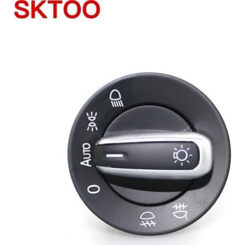 For vw Golf MK5 MK6 GTI Passat B6 B7 CC Touran Tiguan Chrome Auto Headlight Switch Fog Head Light Lamp Knob 5ND941431B