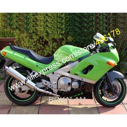 For Kawasaki Ninja Parts ZZR400 1993-2003 ZZR 400 93-03 ZZR-400 Green Black Motorcycle Fairing Kit (Injection Molding)