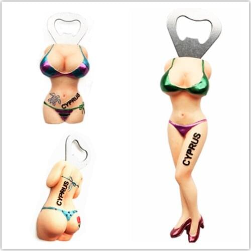 Europe 3D Cyprus Flavour Fridge Magnet Tourist Souvenirs Bottle Opener Refrigerator Magnetic Stickers Travel Collection Gift