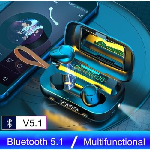 Multifunctional Wireless Earphone Bluetooth 5.1 Headphones Binaural call Support all Phones 2000mAh Charging box Earbuds headset