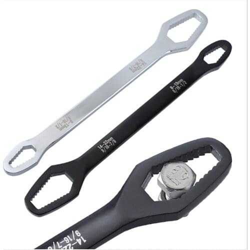 Multifunctional Torx wrench with adjustable opening German double-headed self-tightening glasses wrench 8-22 adjustable wrench