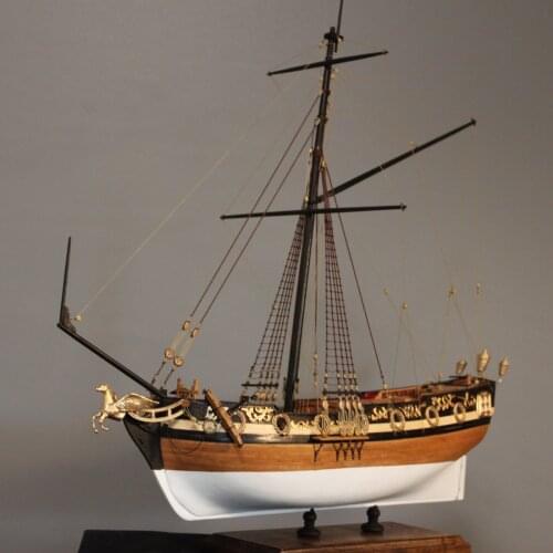 Cherry version ship model Kits scale 1/48 William Royal Yacht wooden model