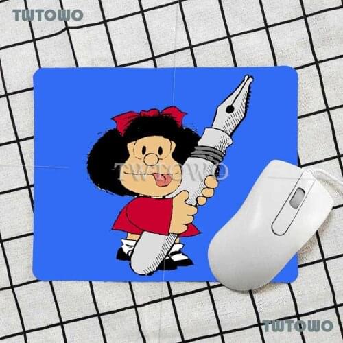 Cartoon Mafalda Hot Sell Gaming Mouse Pad Anime Lovely Natural Rubber Cartoon Art Gamer Carpet Office Decoration Desk Mat