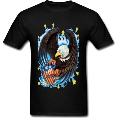 Screaming Eagel T Shirt for Men Street NEW YEAR DAY Tops Tees Short Sleeve Classic Unique Sweatshirts Crew Neck Cotton Fabric