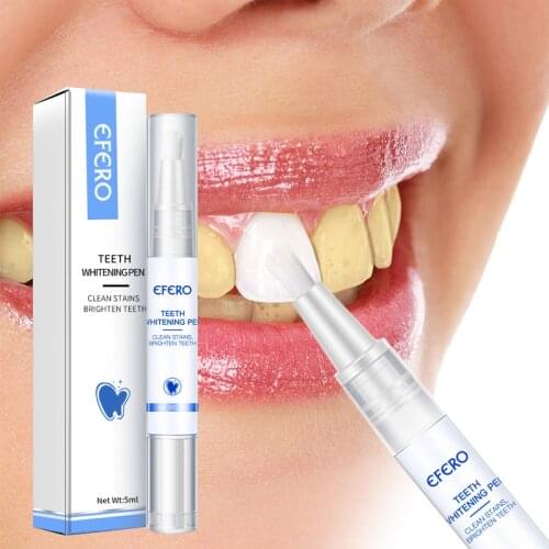 New 5ml Dental Tools White Teeth Whitening Pen Tooth Gel Whitener Bleach Remove Plaque Stains Oral Hygiene Teeth Cleaning Serum