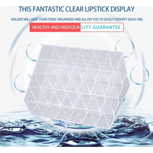 24/36/40 Slots Acrylic Makeup Organizer Cosmetic Lipstick Organizer Holder Jewelry Box Makeup Brushes Storage Stand Case