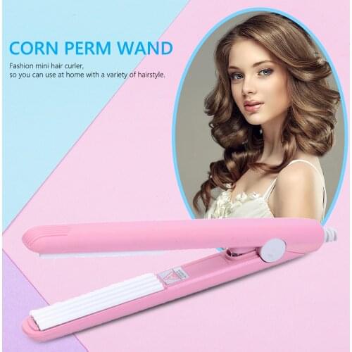 Hair Corn Perm Stick Portable Hair Curlers Curly Hair Wand Curling Iron Mini Fast Heating Curling Iron Hair Crimper Home Tool