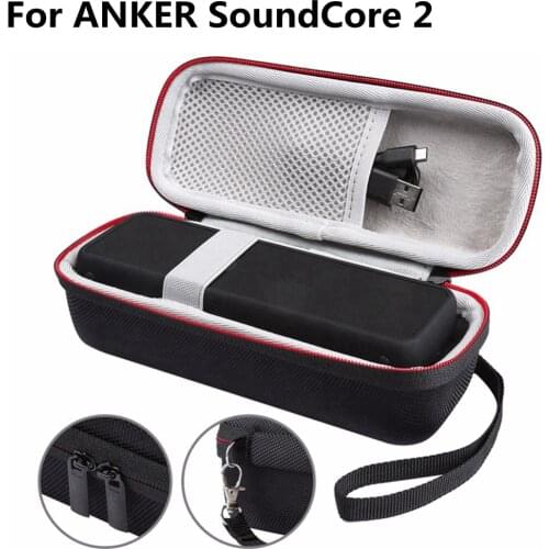 Portable Shockproof Speaker Pouch Case for ANKER SoundCore 2 Bluetooth Speaker Case Cover For Langerhans SoundCore Sound box